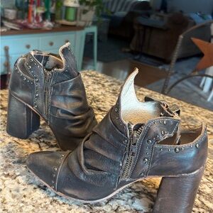 Freebird Jericho Black Studded Ankle Boots